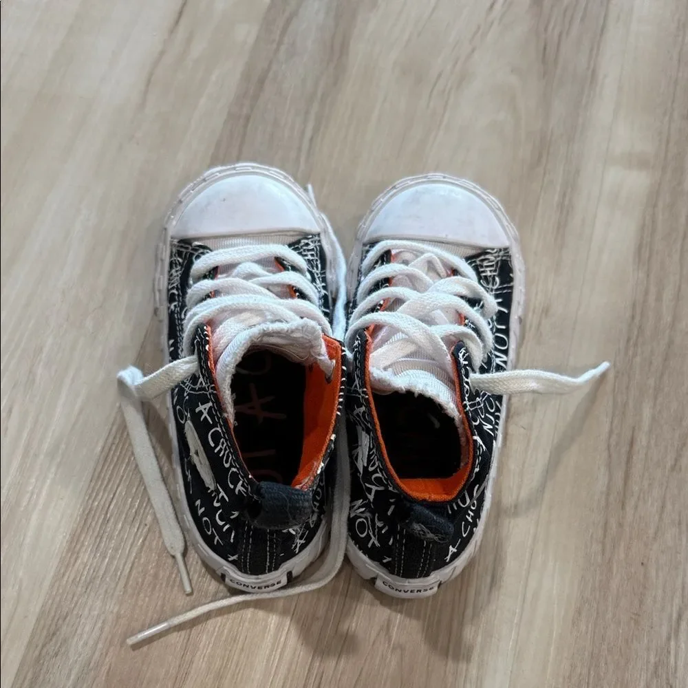 Toddler Converse Not A Chuck Black and White High-Top Sneakers